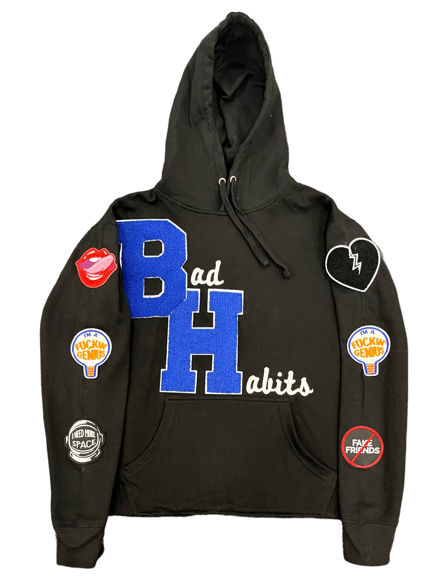 Bad Habits Patched Hoodie
